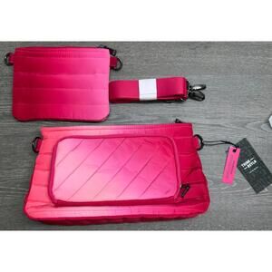 Think Royln Bank Street XL Pink Ombre Crossbody w/ Pouch